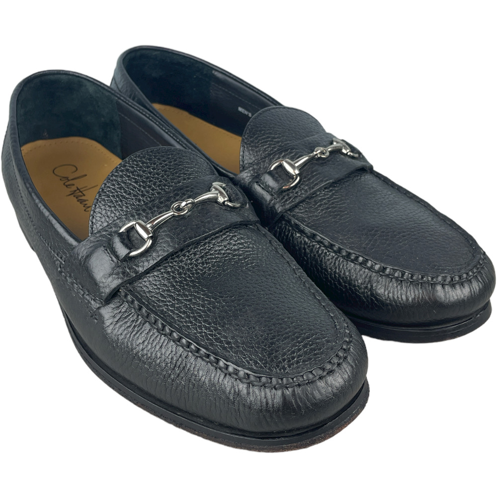 Cole Haan C08096 Pinch Bit Pebbled Leather Loafer Slip On Dress Shoe Black 13 M